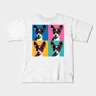 Toy Fox Terrier Pop Art - Dog Lovers Kids T-Shirt